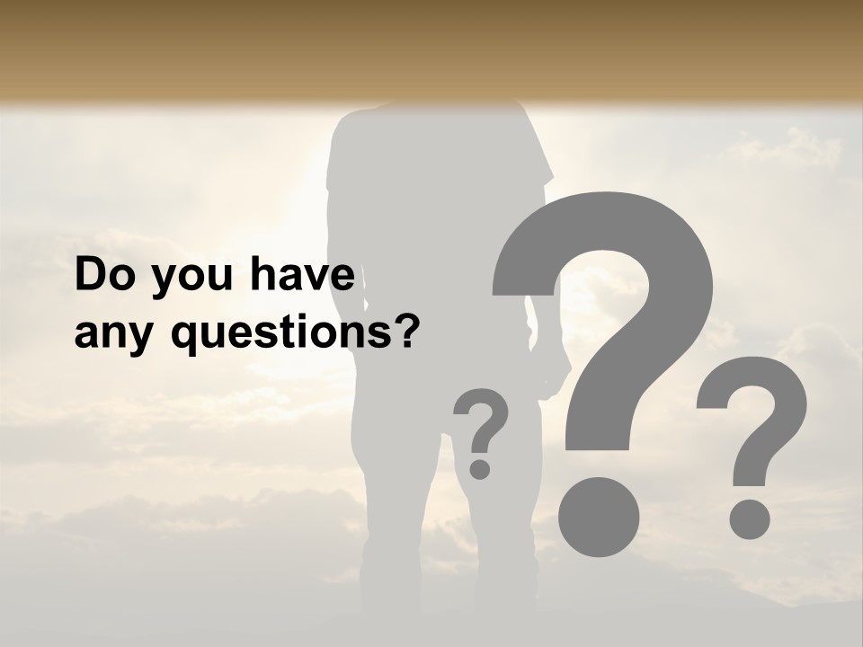 Outdoors Sun Hill PowerPoint Template