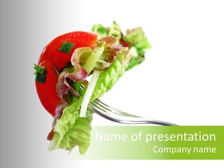 Salad Fat Dieting PowerPoint Template