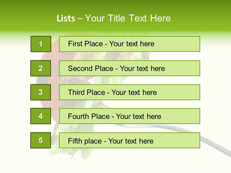 Salad Fat Dieting PowerPoint Template