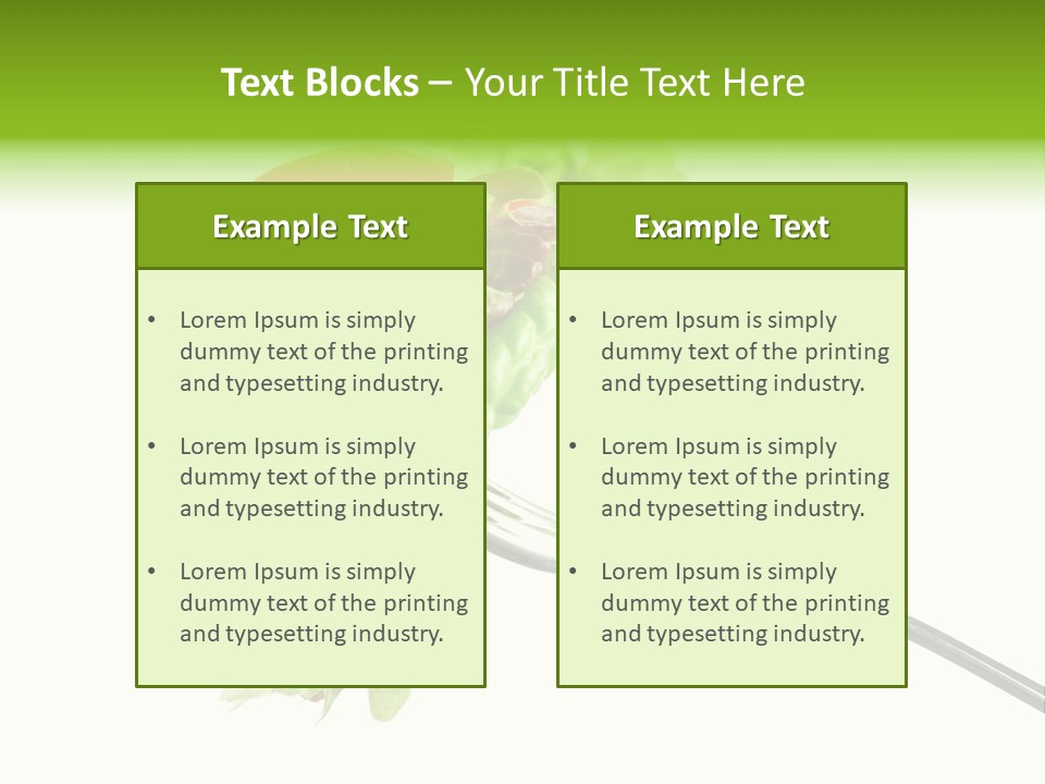 Salad Fat Dieting PowerPoint Template