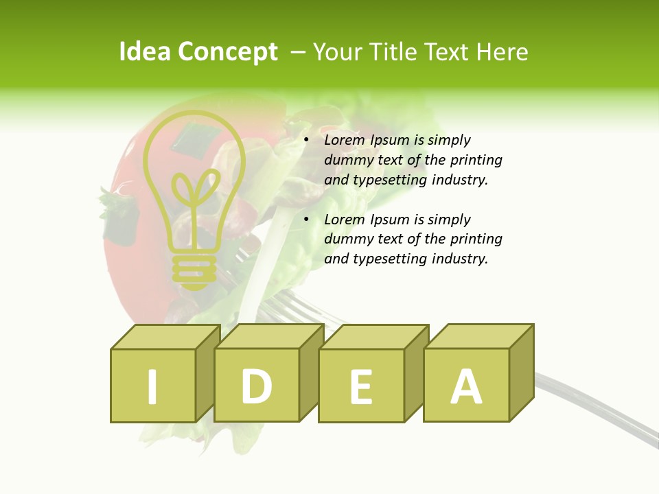 Salad Fat Dieting PowerPoint Template