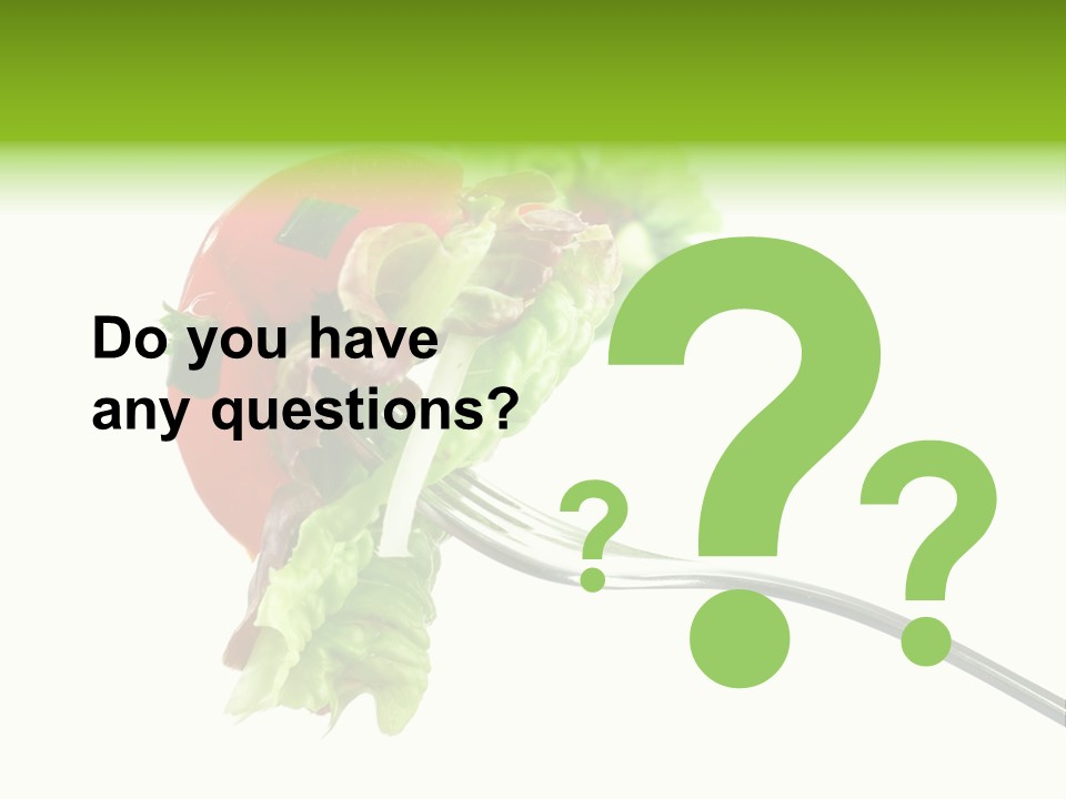 Salad Fat Dieting PowerPoint Template