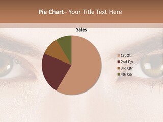A Woman's Eyes With Long Lashes Powerpoint Template PowerPoint Template