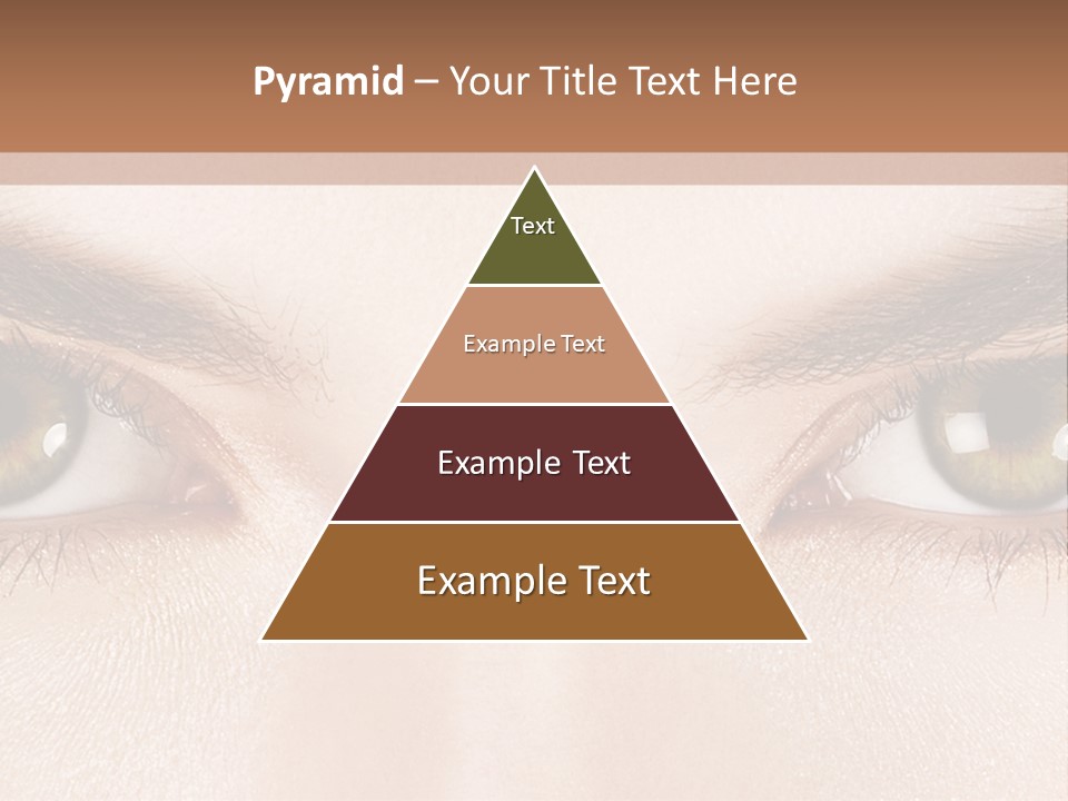 A Woman's Eyes With Long Lashes Powerpoint Template PowerPoint Template