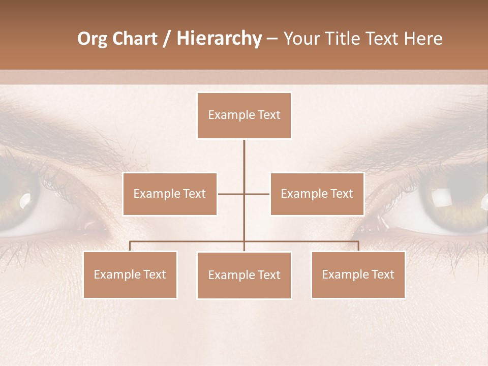 A Woman's Eyes With Long Lashes Powerpoint Template PowerPoint Template