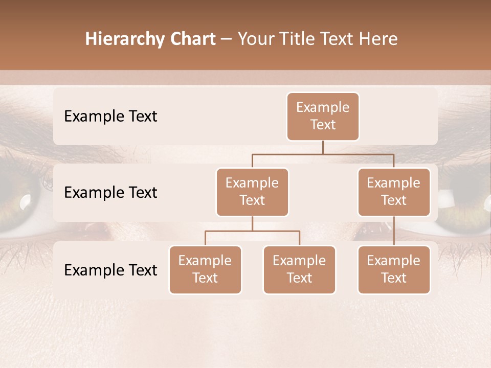 A Woman's Eyes With Long Lashes Powerpoint Template PowerPoint Template