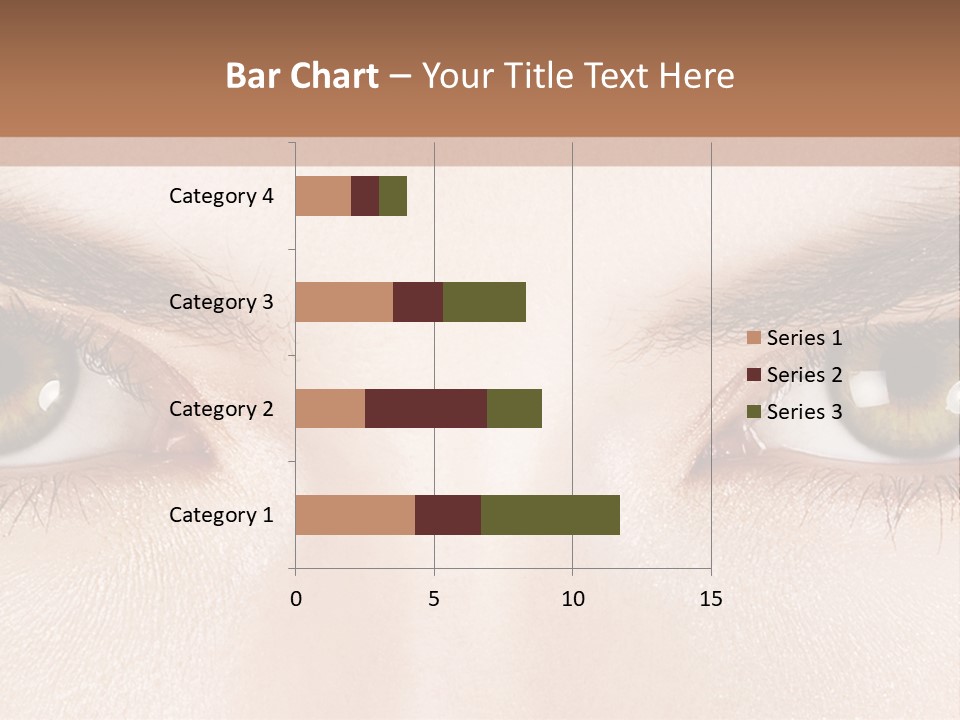 A Woman's Eyes With Long Lashes Powerpoint Template PowerPoint Template