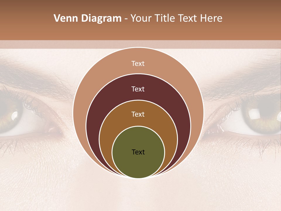 A Woman's Eyes With Long Lashes Powerpoint Template PowerPoint Template