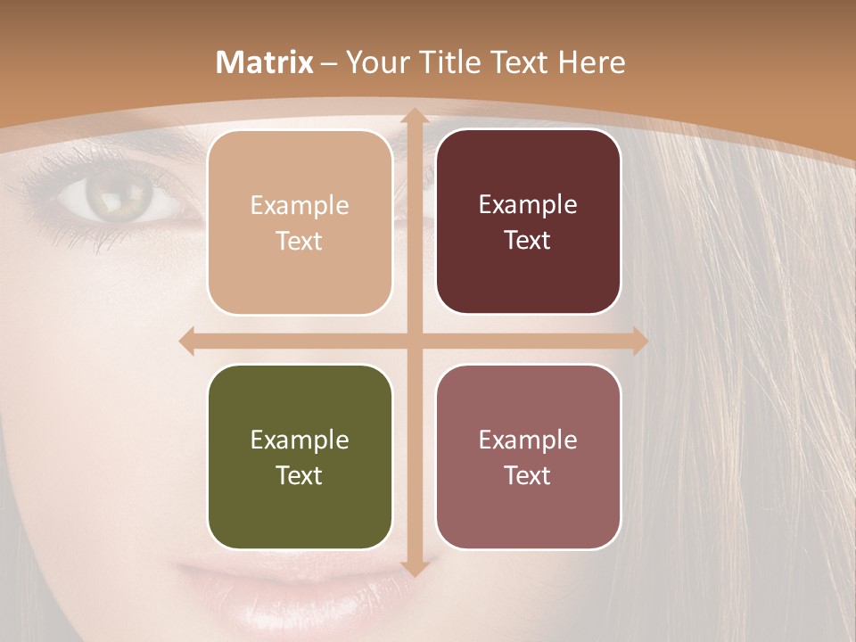 Female Youth Makeup PowerPoint Template