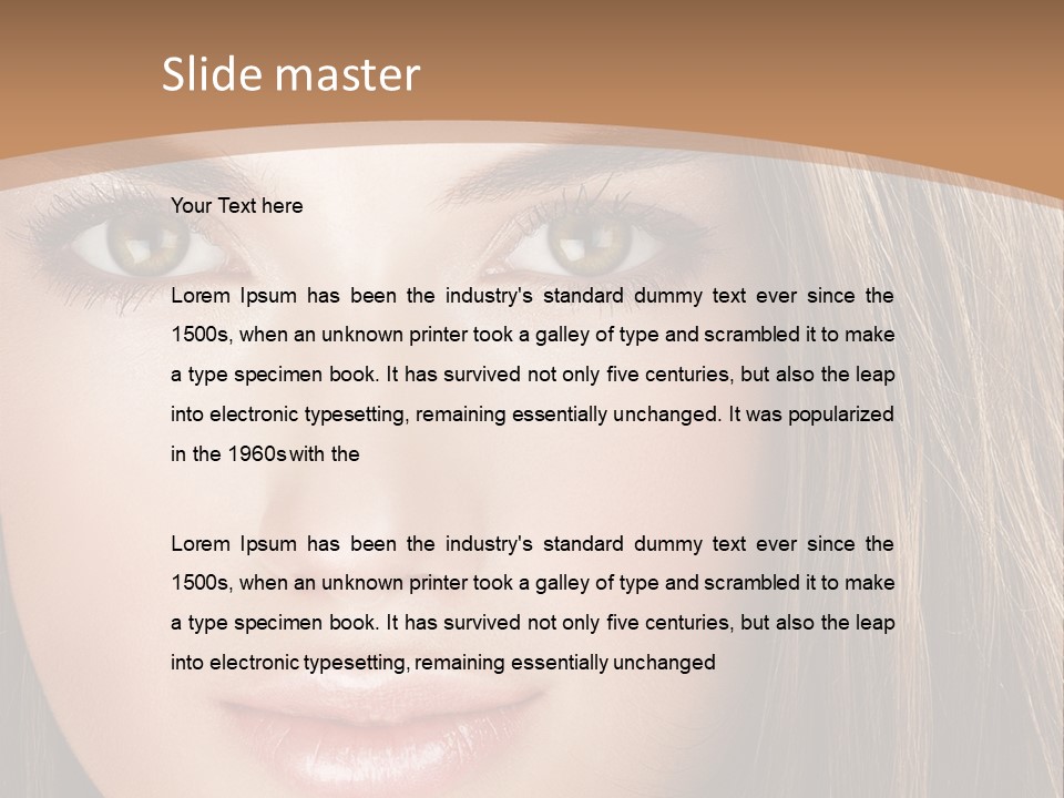 Female Youth Makeup PowerPoint Template