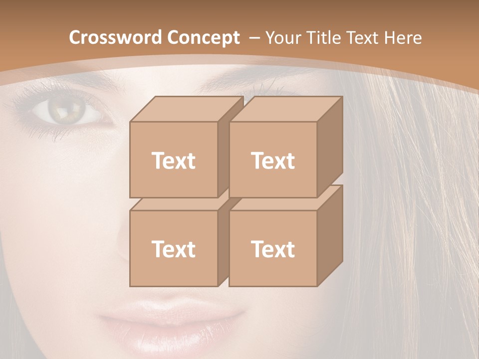 Female Youth Makeup PowerPoint Template