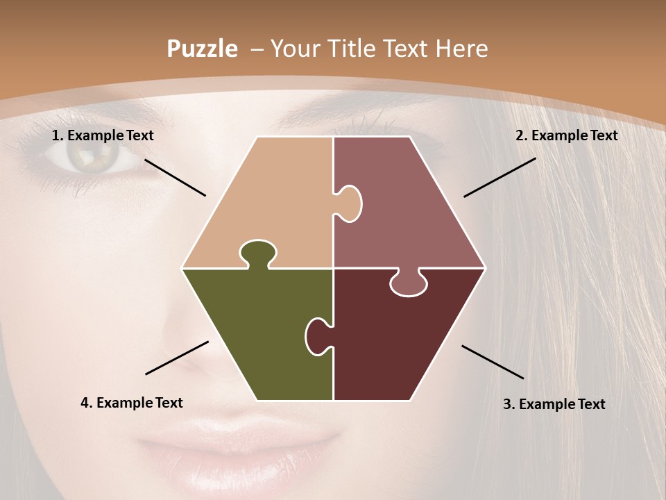 Female Youth Makeup PowerPoint Template