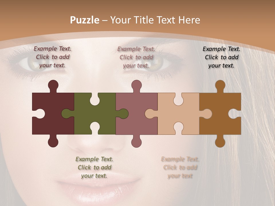 Female Youth Makeup PowerPoint Template
