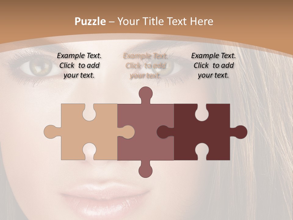 Female Youth Makeup PowerPoint Template