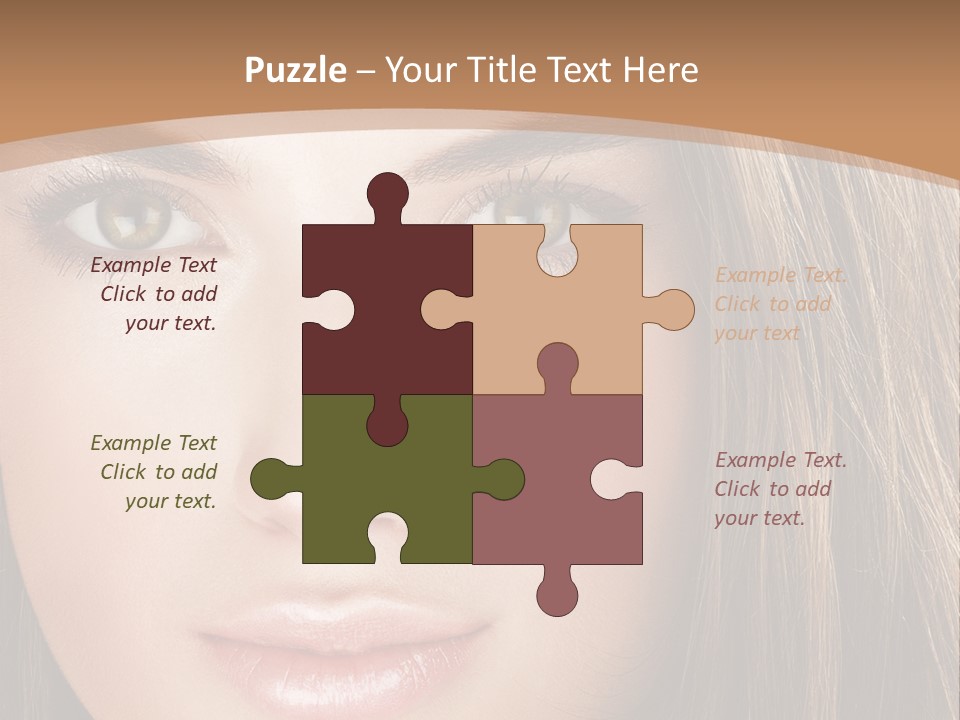 Female Youth Makeup PowerPoint Template
