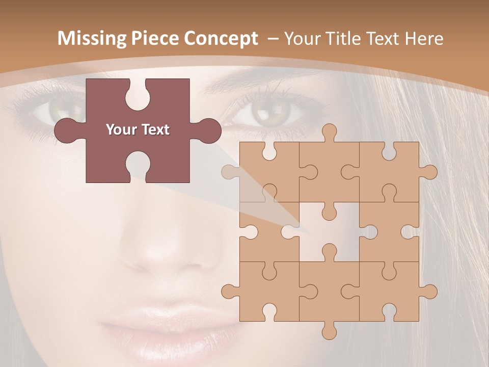 Female Youth Makeup PowerPoint Template