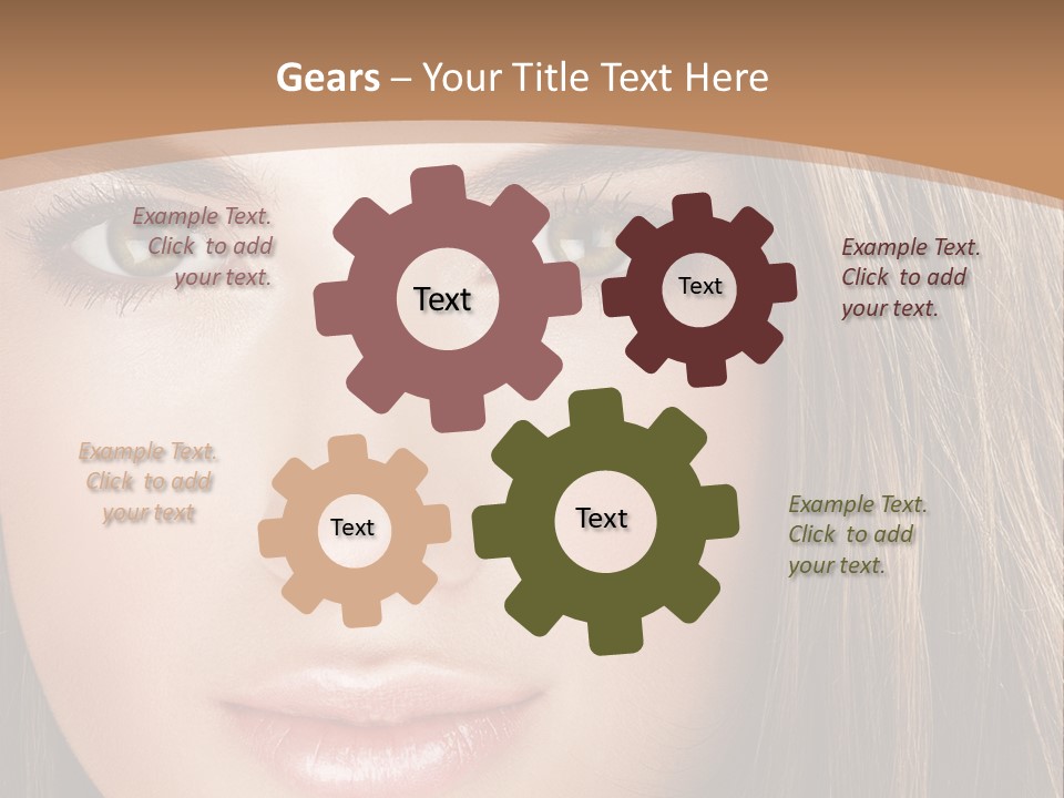 Female Youth Makeup PowerPoint Template