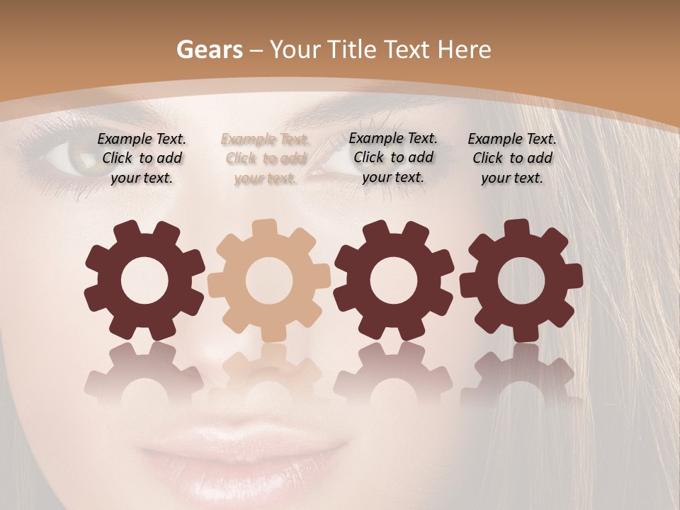 Female Youth Makeup PowerPoint Template