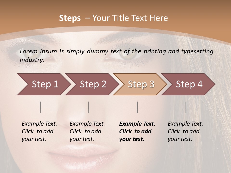 Female Youth Makeup PowerPoint Template