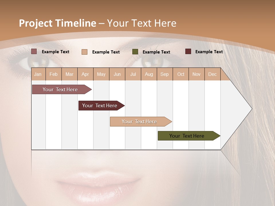Female Youth Makeup PowerPoint Template
