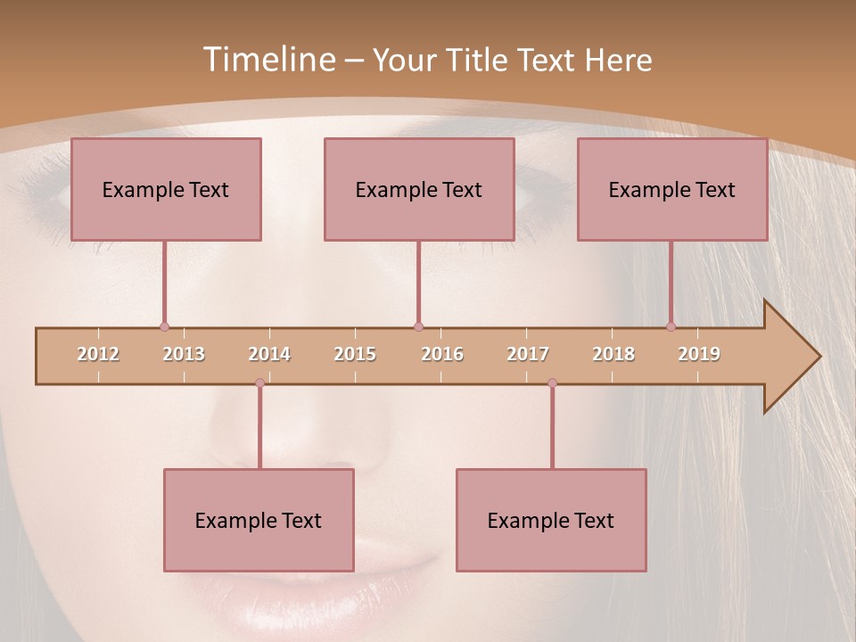 Female Youth Makeup PowerPoint Template