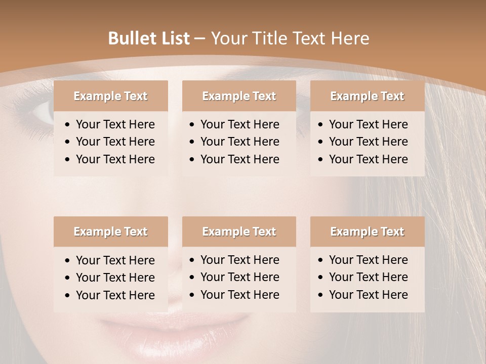 Female Youth Makeup PowerPoint Template