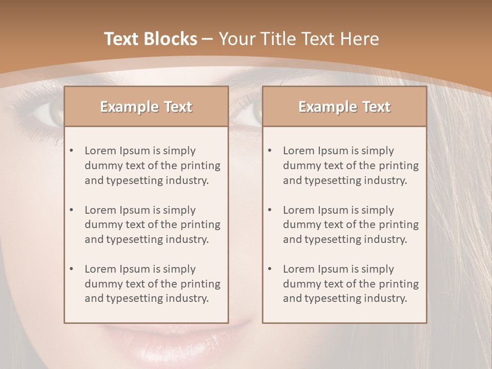 Female Youth Makeup PowerPoint Template