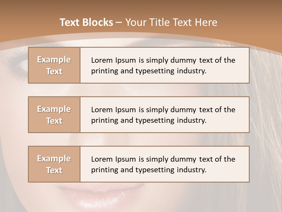 Female Youth Makeup PowerPoint Template