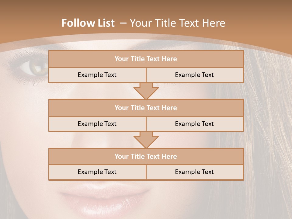 Female Youth Makeup PowerPoint Template