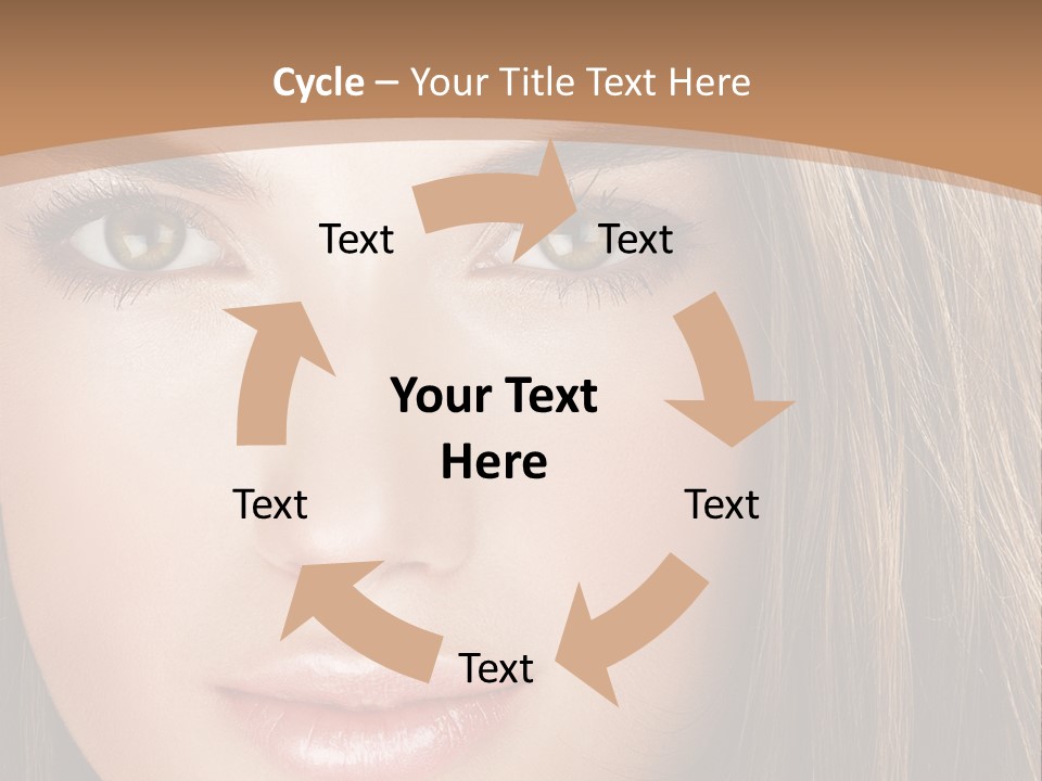 Female Youth Makeup PowerPoint Template
