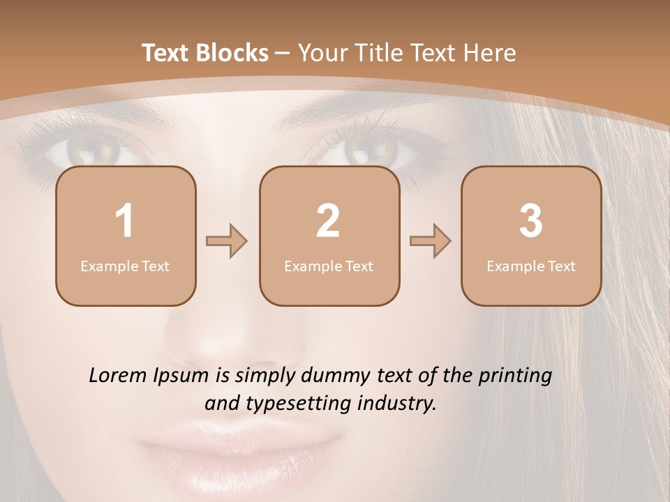 Female Youth Makeup PowerPoint Template