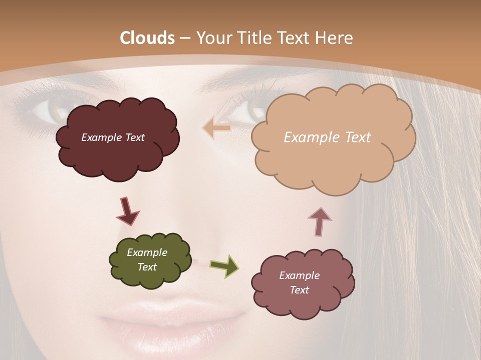 Female Youth Makeup PowerPoint Template