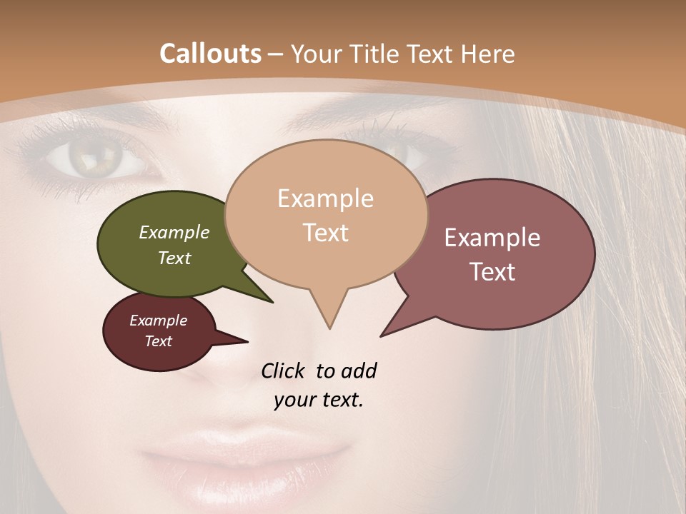 Female Youth Makeup PowerPoint Template