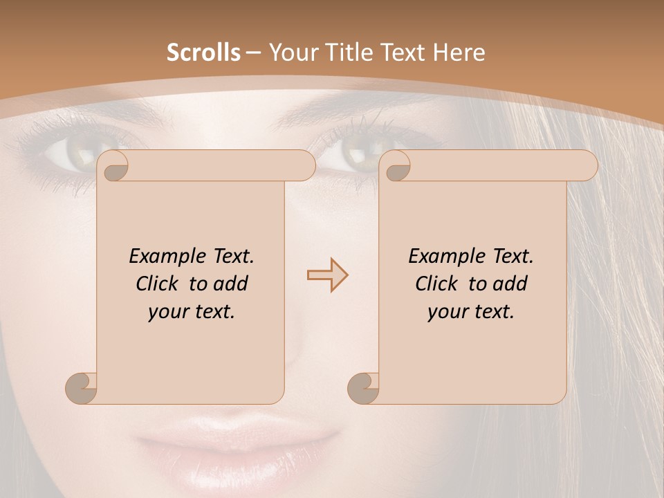 Female Youth Makeup PowerPoint Template
