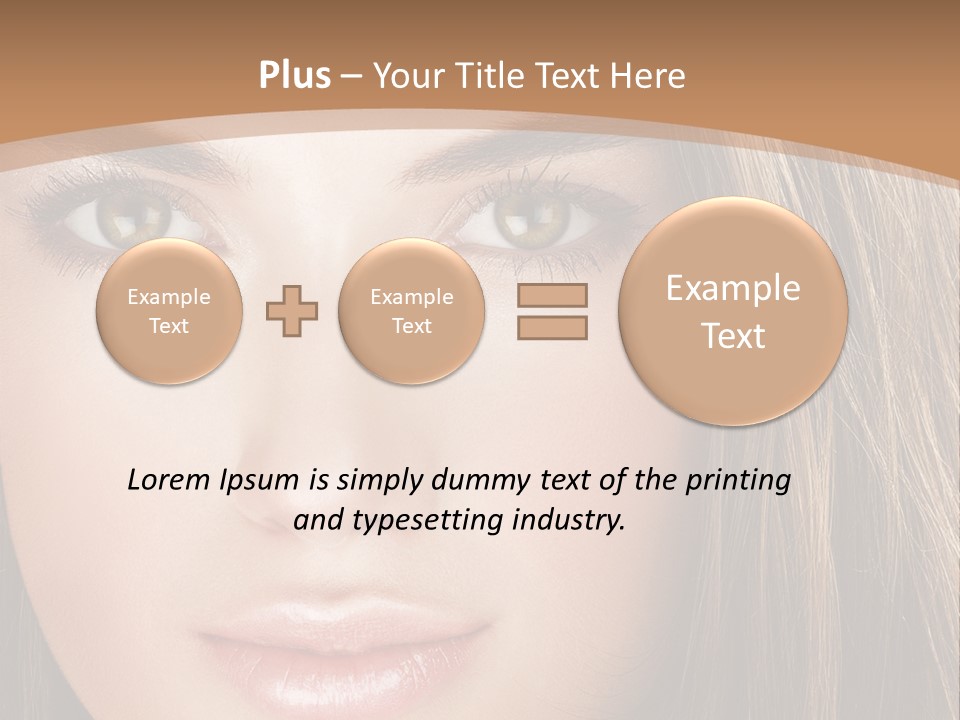 Female Youth Makeup PowerPoint Template