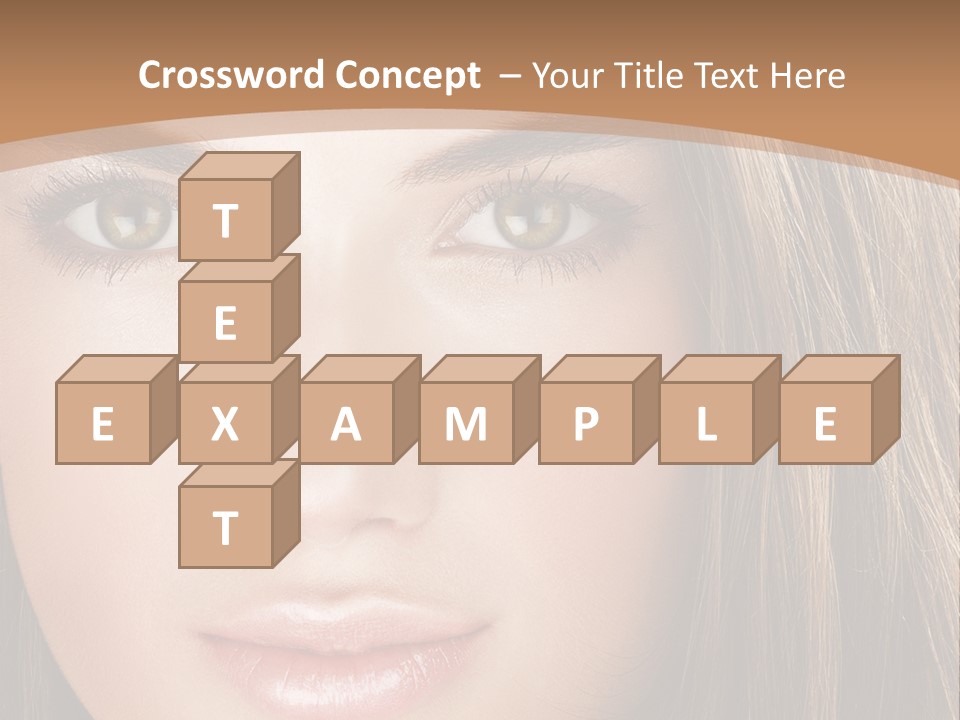 Female Youth Makeup PowerPoint Template