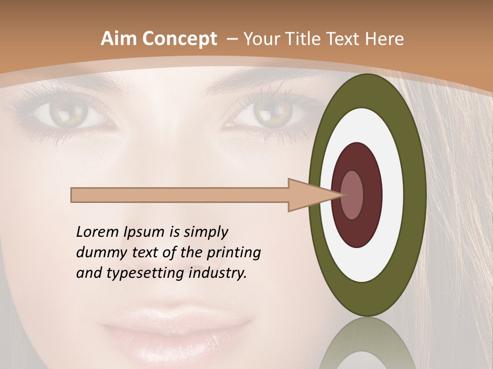 Female Youth Makeup PowerPoint Template