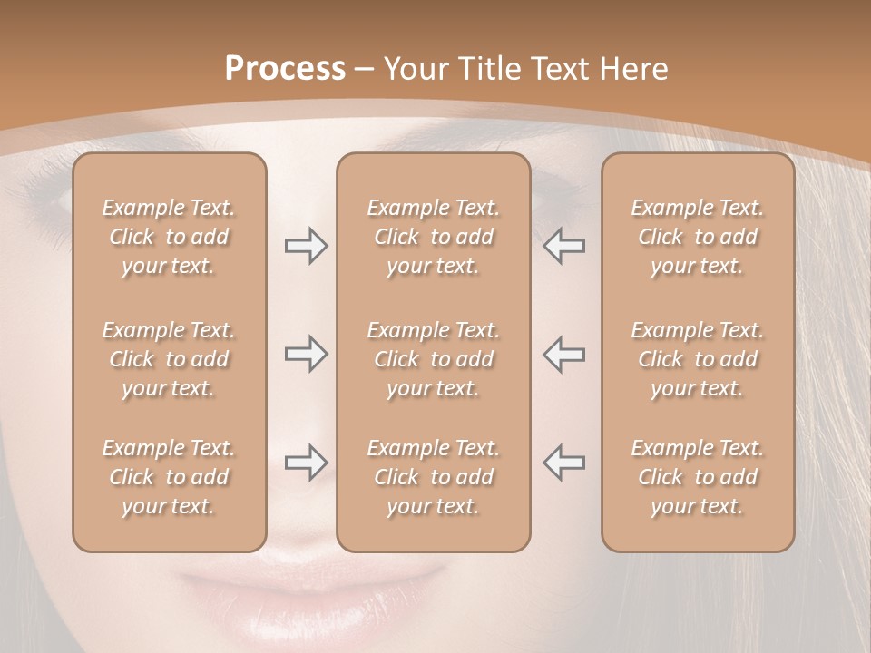 Female Youth Makeup PowerPoint Template