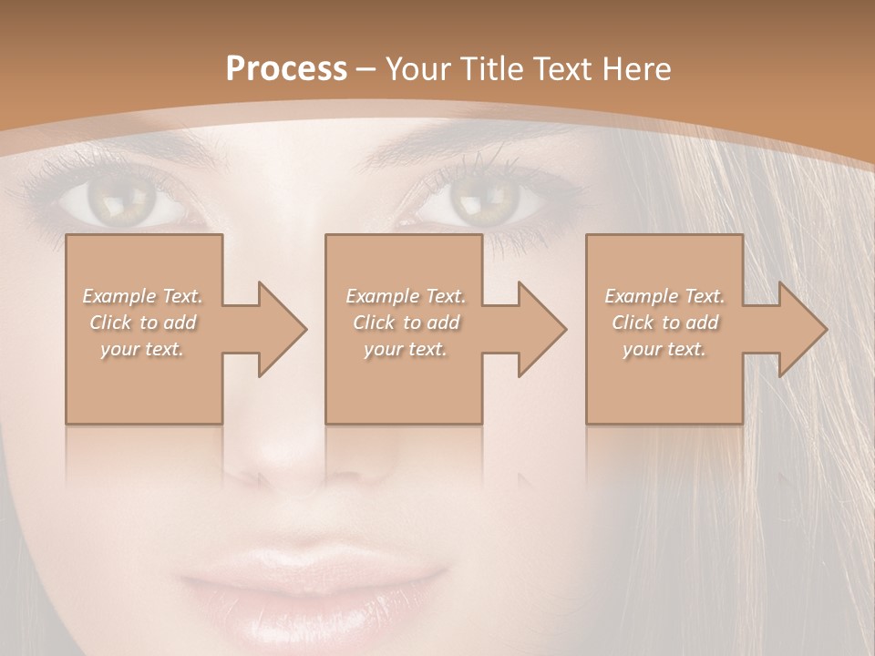 Female Youth Makeup PowerPoint Template