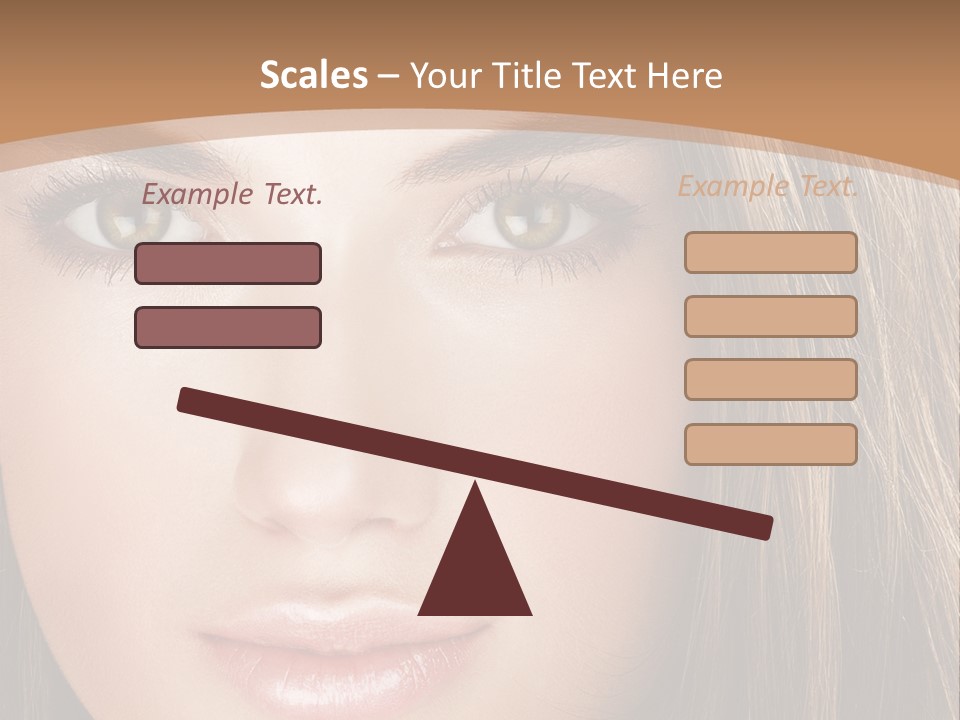 Female Youth Makeup PowerPoint Template