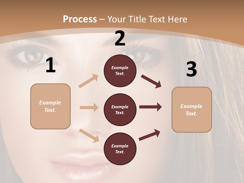 Female Youth Makeup PowerPoint Template