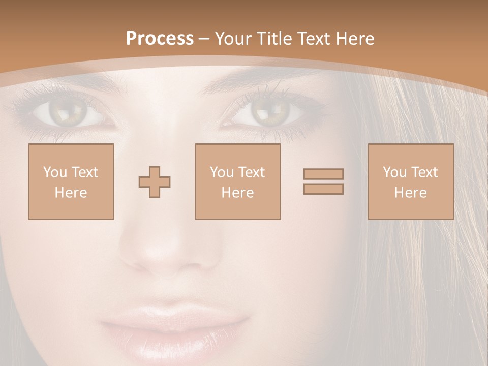 Female Youth Makeup PowerPoint Template