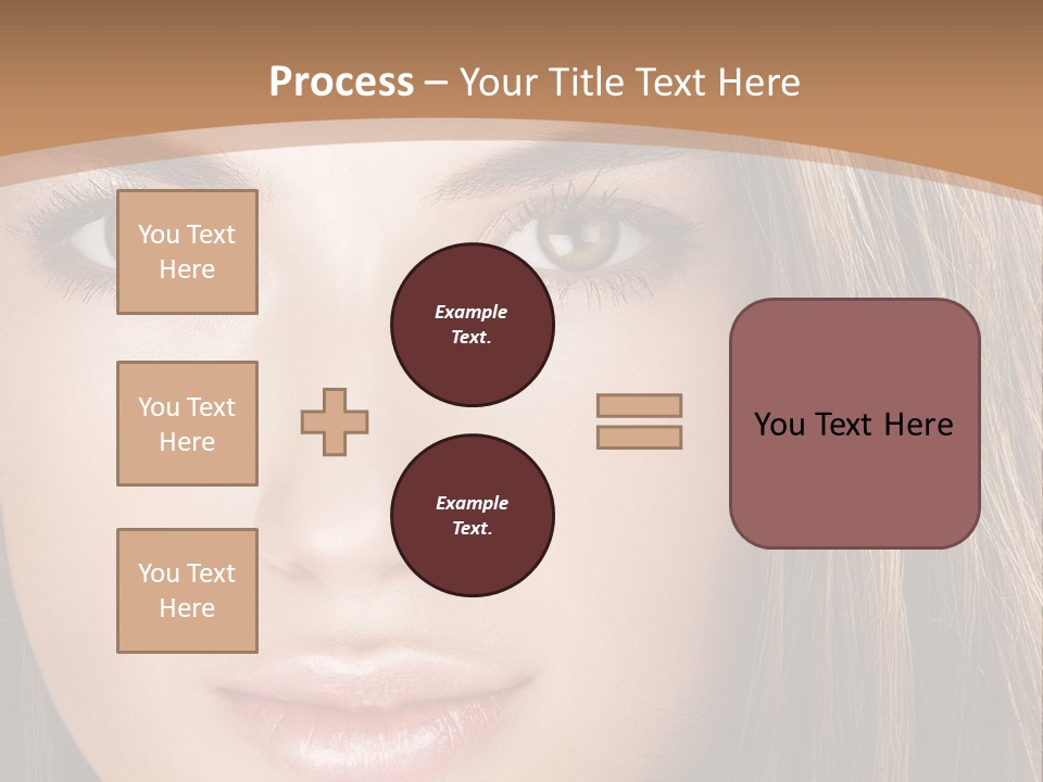 Female Youth Makeup PowerPoint Template