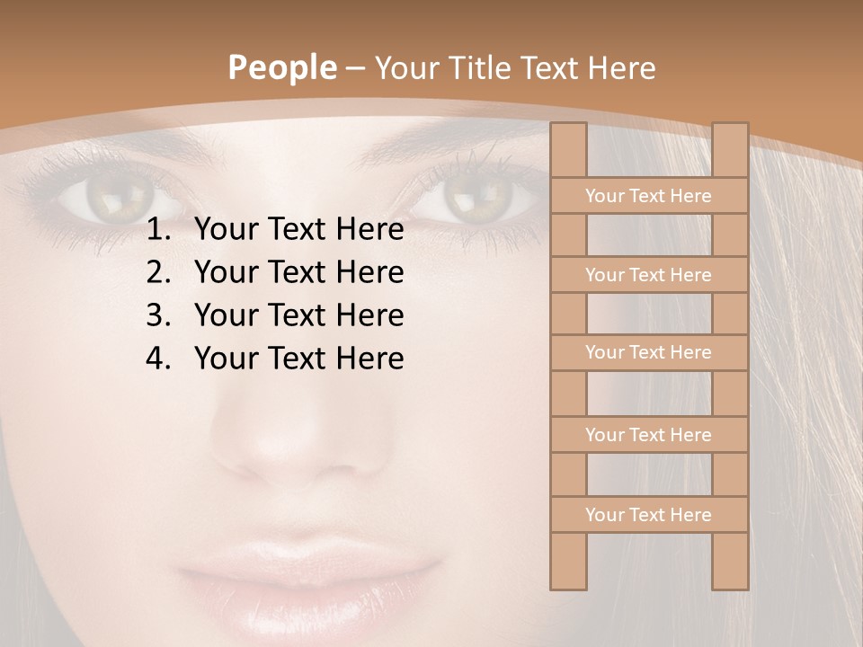Female Youth Makeup PowerPoint Template