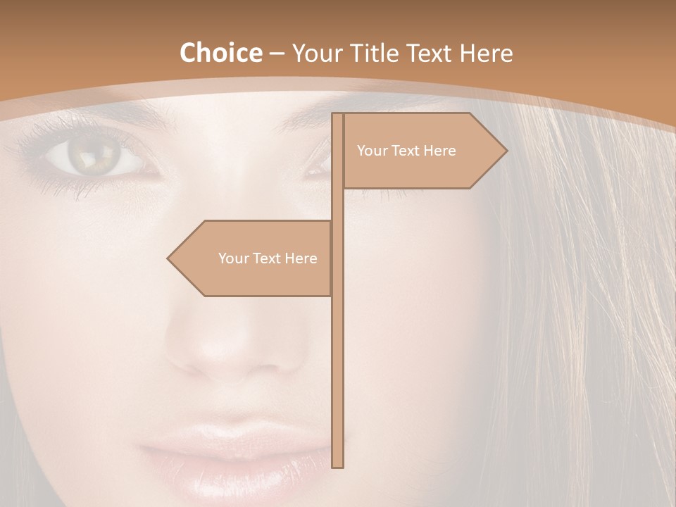 Female Youth Makeup PowerPoint Template