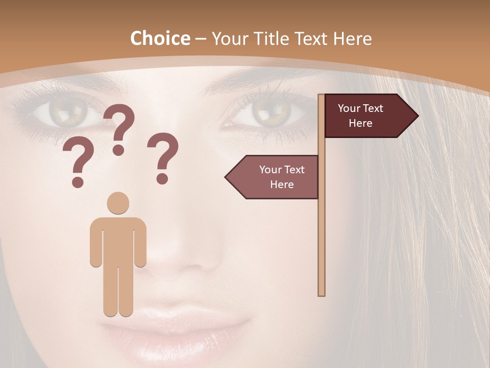 Female Youth Makeup PowerPoint Template