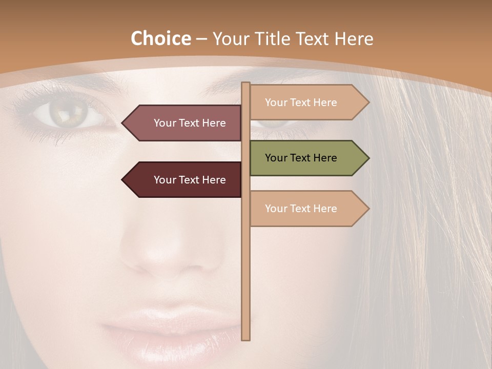 Female Youth Makeup PowerPoint Template