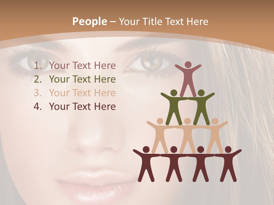 Female Youth Makeup PowerPoint Template