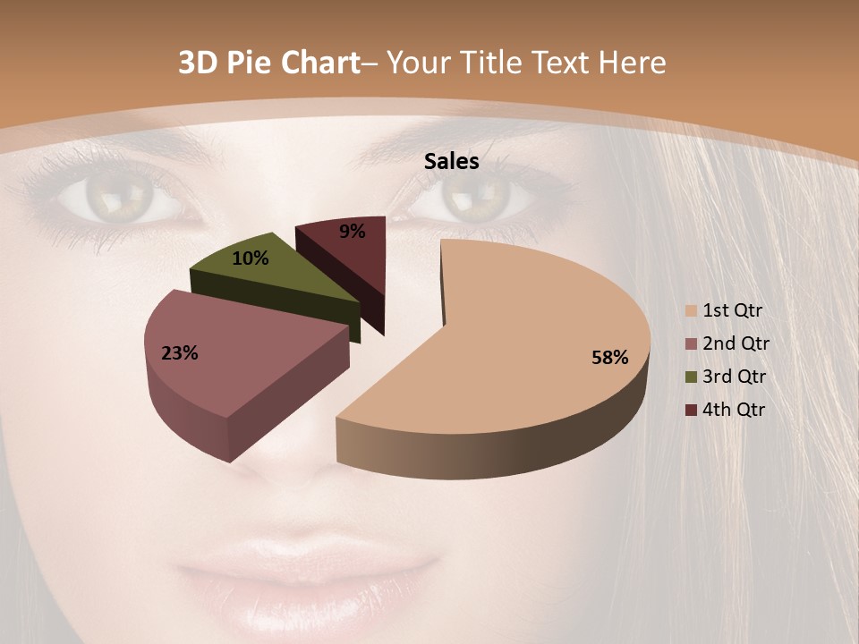 Female Youth Makeup PowerPoint Template
