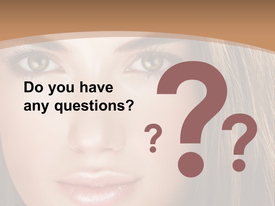 Female Youth Makeup PowerPoint Template